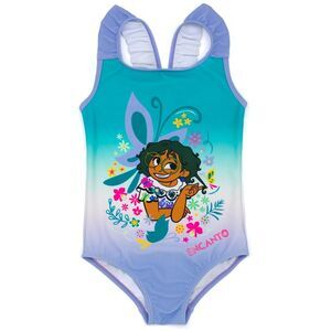 Encanto Girls One Piece Bathing Suit / Blue/Purple